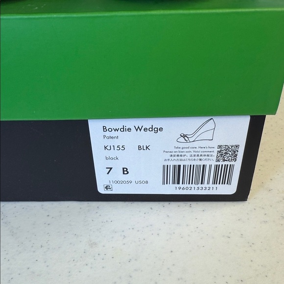 kate spade new york Women's Bowdie Wedge Heel Pump Sz 7 - Picture 9 of 13